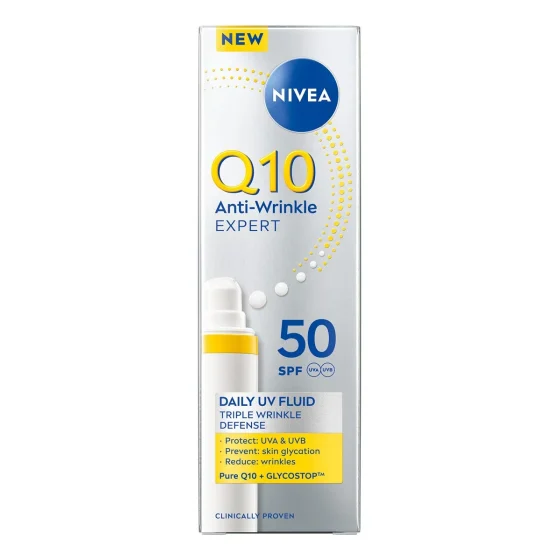Nivea妮维雅Q10全方位抗糖抗皱抗晒日乳SPF50 40毫升