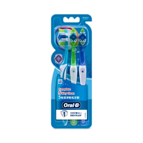Oral-B 5效潔淨軟毛牙刷 3支