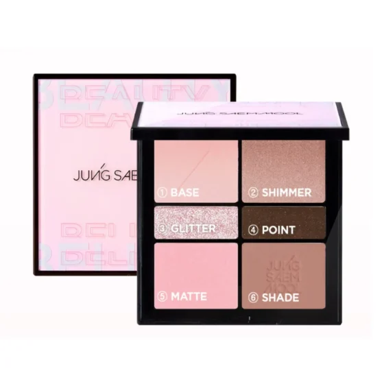 Jung Saem Mool郑瑄茉专业六色眼影盘(红棕色) 14.5克