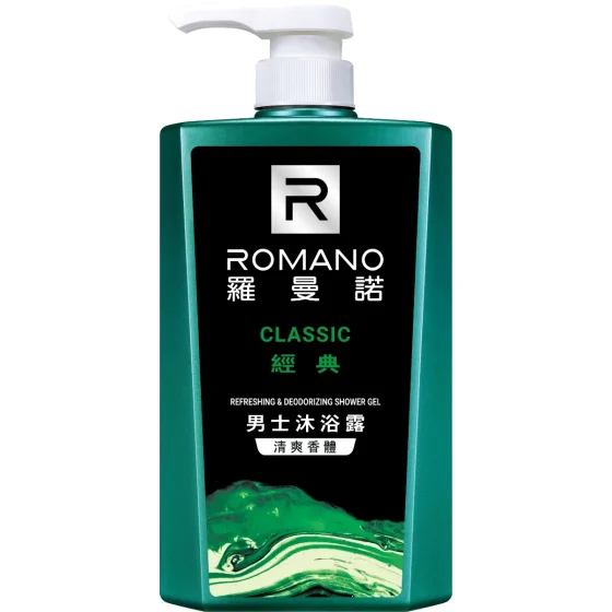 Romano羅曼諾男士經典清爽沐浴露 600毫升