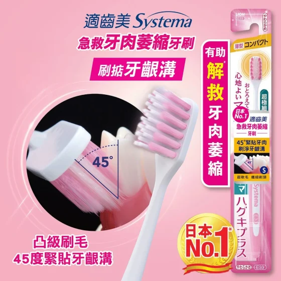 Systema適齒美急救牙肉萎縮牙刷(纖巧軟毛) 1支