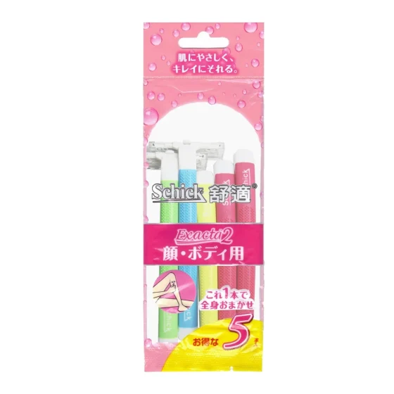 Schick舒适轻便除毛刀-彩红版 5支
