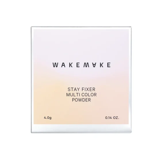 WAKEMAKE 3色輕透霧感定妝蜜粉(02 自然粉嫩) 4克