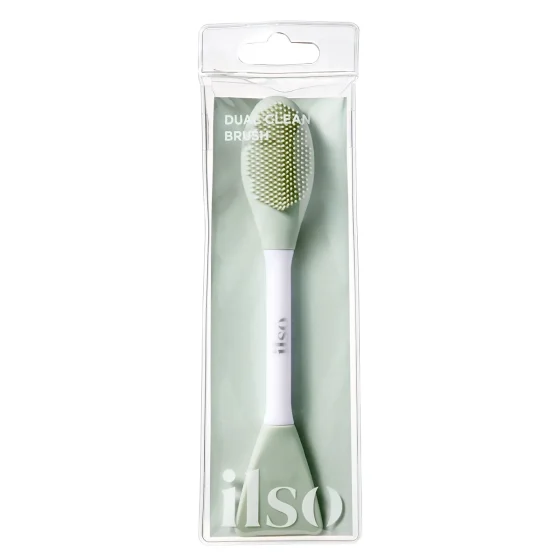 ilso Dual Clean Brush - 3 in 1 Clay Mask Applicator and Cleansing Brush 1pc