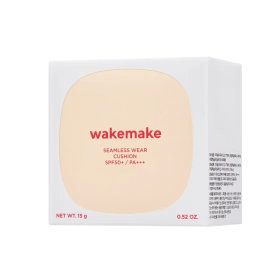 WAKEMAKE Seamless Wear Cushion Refill Set SPF50+ PA+++ (21N Vanilla) 15g