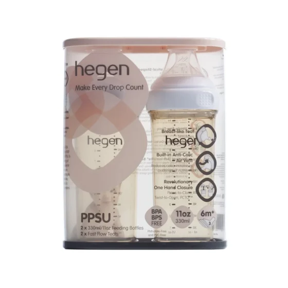 Hegen PCTO PPSU多功能寬口奶瓶(330ml/11oz) 2件
