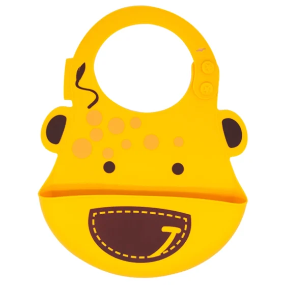 Marcus & Marcus可调式婴儿矽胶围兜 - 长颈鹿 1件