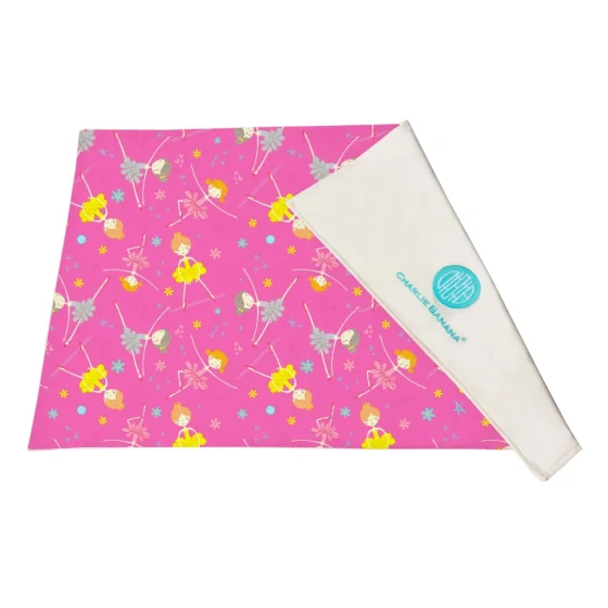 Charlie Banana有机棉换片垫 - 粉红芭蕾舞女孩 1件